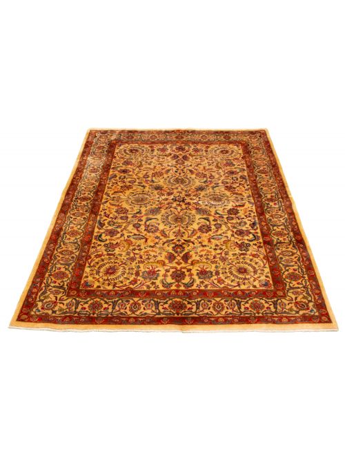 Persian Style 6'6" x 9'6" Hand-knotted Wool Rug 