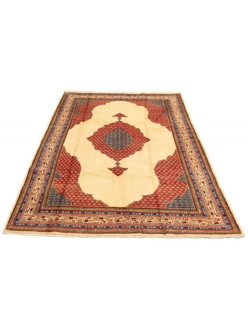 Persian Style 7'7" x 11'5" Hand-knotted Wool Rug 
