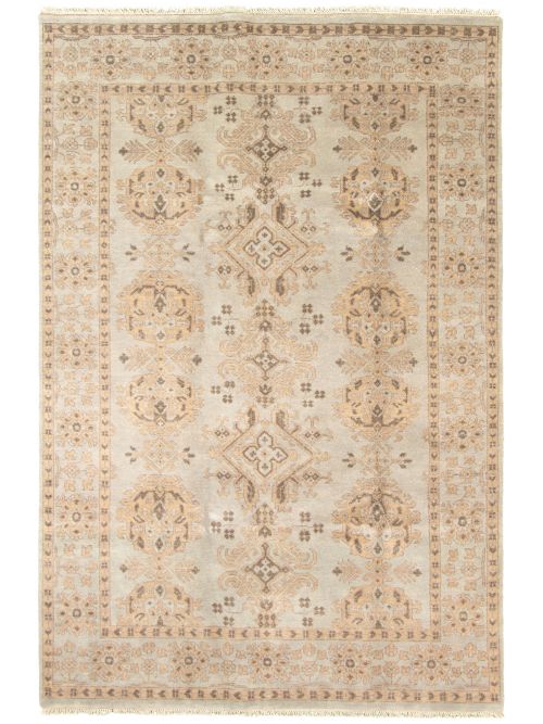 Indian Jamshidpour 5'10" x 8'10" Hand-knotted Wool Rug 