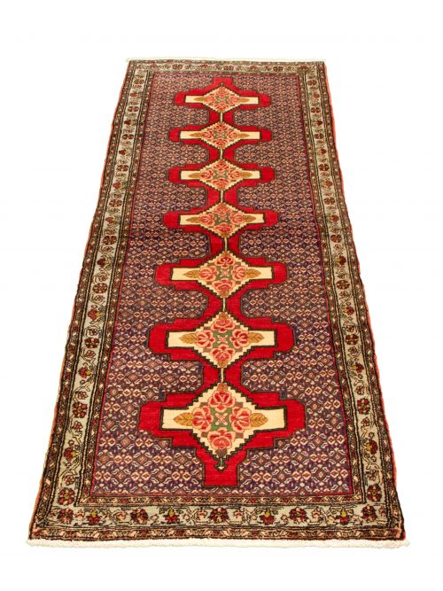Persian Senneh 2'11" x 9'7" Hand-knotted Wool Rug 