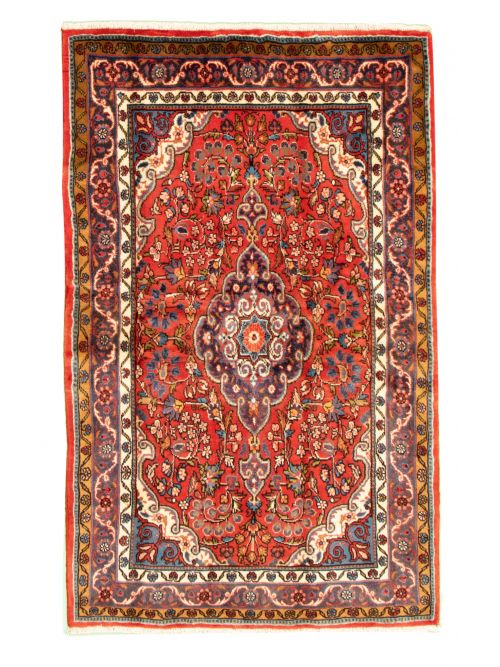 Persian Roodbar 3'9" x 5'10" Hand-knotted Wool Rug 