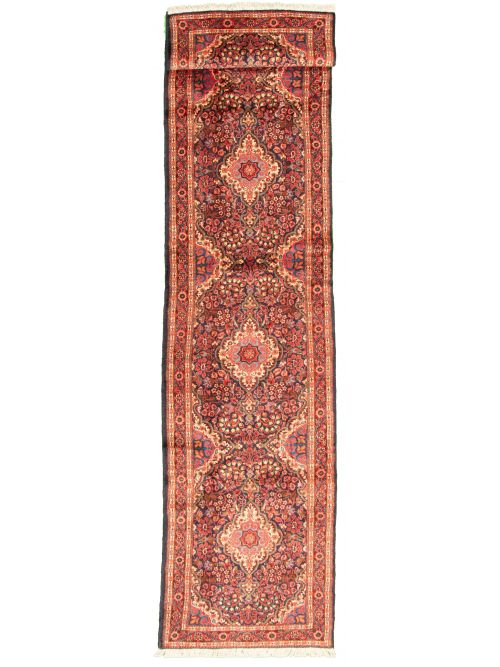 Persian Jouzan Malayer 2'4" x 12'2" Hand-knotted Wool Rug 