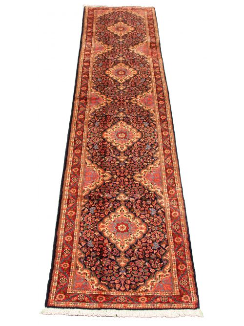 Persian Jouzan Malayer 2'4" x 12'1" Hand-knotted Wool Rug 