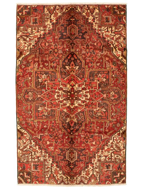Persian Heriz 5'8" x 9'7" Hand-knotted Wool Rug 