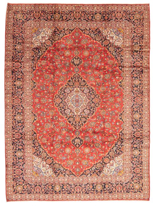 Persian Kashan 9'9" x 13'2" Hand-knotted Wool Rug 