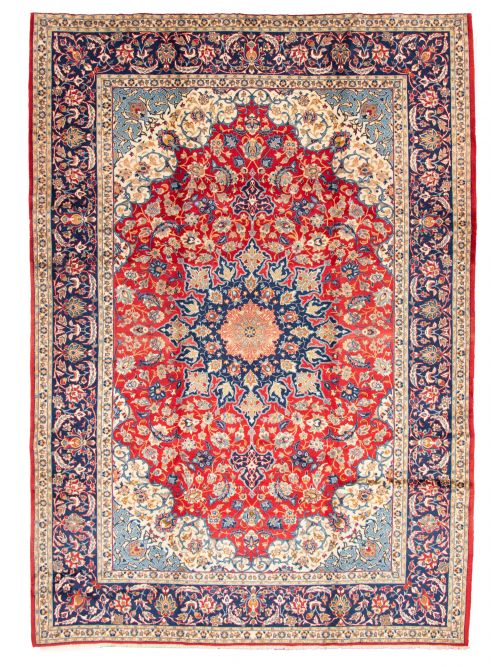 Persian Isfahan 9'7" x 13'4" Hand-knotted Wool Rug 