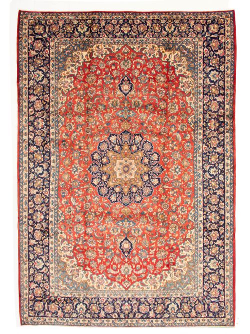 Persian Isfahan 9'8" x 13'10" Hand-knotted Wool Rug 