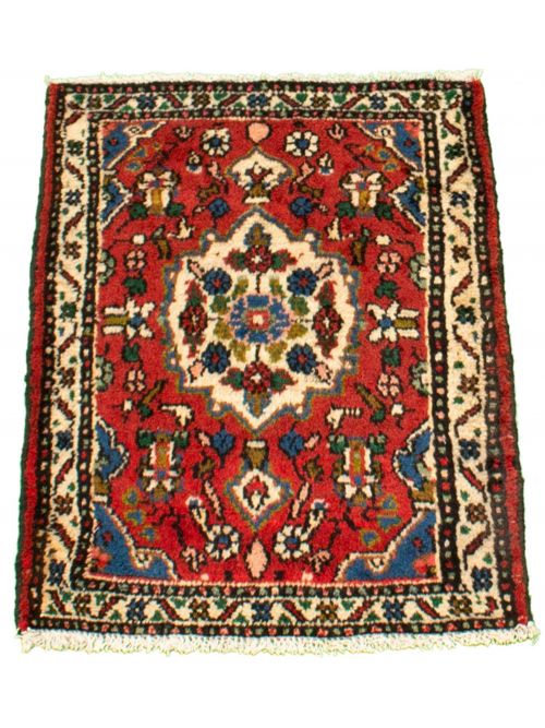 Persian Hamadan 2'1" x 2'9" Hand-knotted Wool Rug 