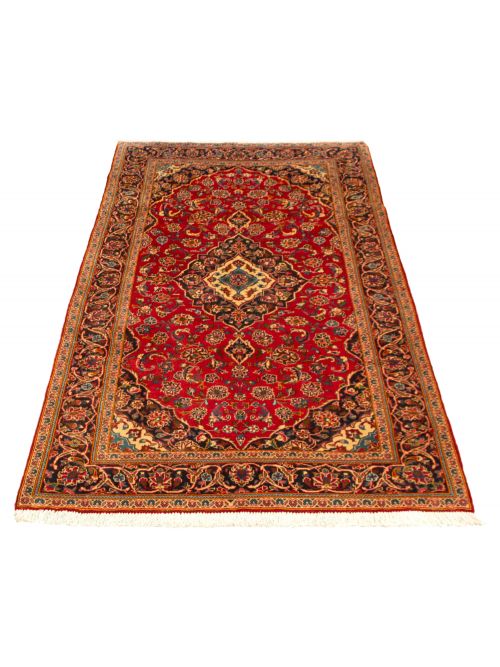 Persian Kashan 4'11" x 9'2" Hand-knotted Wool Rug 