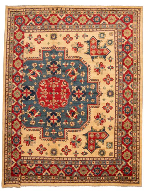Afghan Finest Ghazni 12'9" x 12'11" Hand-knotted Wool Rug 