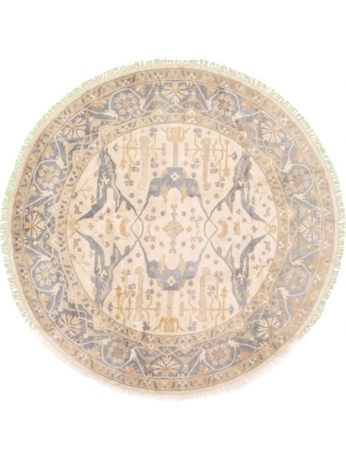 Indian Royal Oushak 10'0" x 10'0" Hand-knotted Wool Rug 