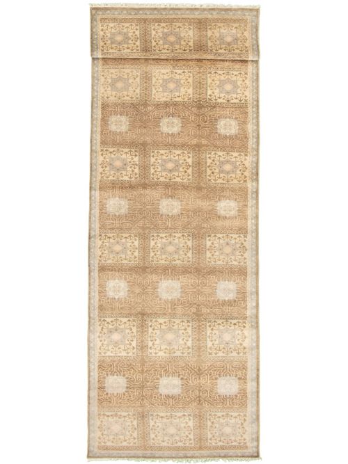 Indian Royal Oushak 4'0" x 13'8" Hand-knotted Wool Rug 