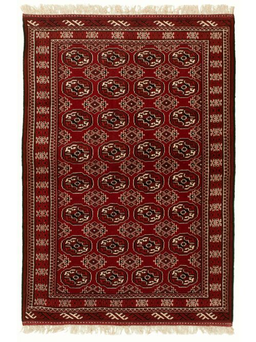 Turkmenistan Turkman 4'4" x 6'7" Hand-knotted Wool Rug 