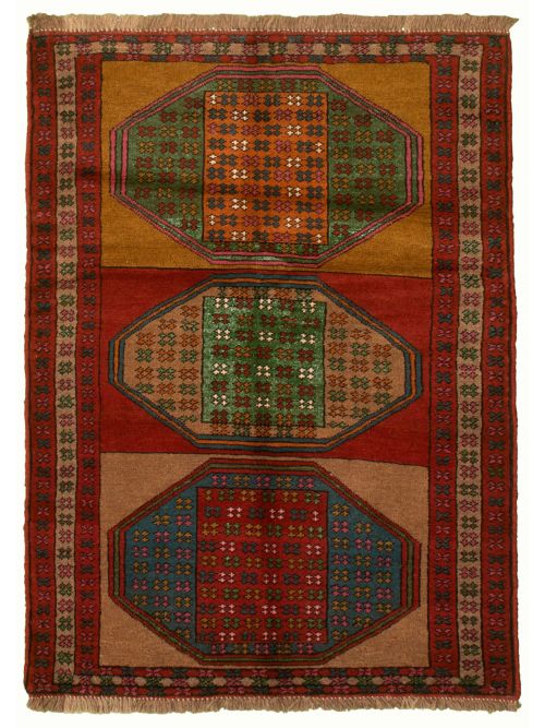 Persian Syle 3'5" x 4'10" Hand-knotted Wool Rug 