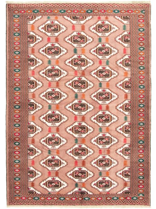 Turkmenistan Yamout 6'7" x 9'1" Hand-knotted Wool Rug 