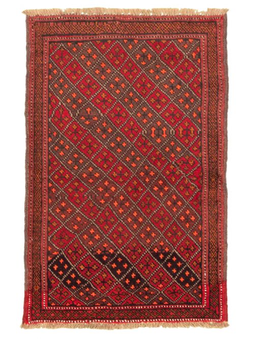 Afghan Akhjah 3'5" x 5'0" Hand-knotted Wool Rug 