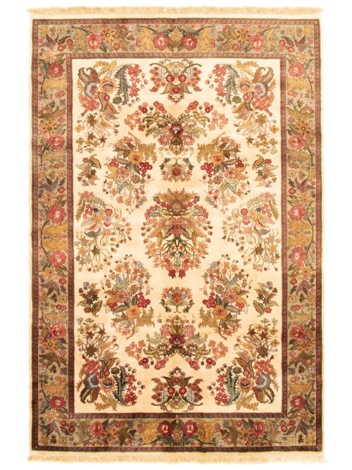 Indian Essex 6'0" x 8'11" Hand-knotted Wool Rug 