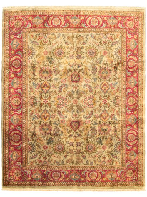 Indian Essex 9'0" x 11'3" Hand-knotted Wool Rug 