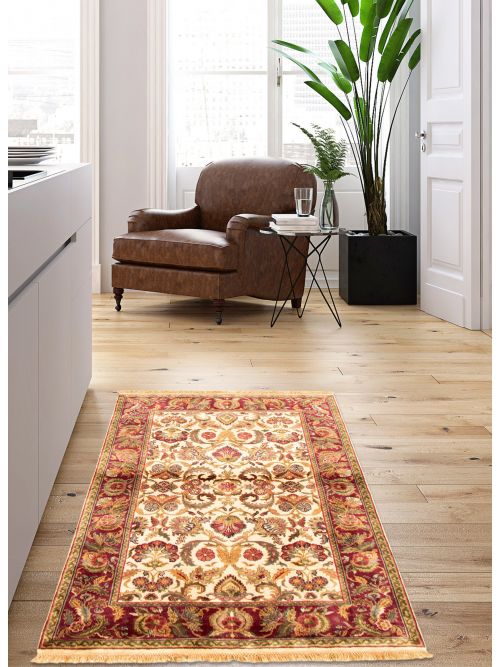 Indian Essex 4'0" x 6'1" Hand-knotted Wool Rug 