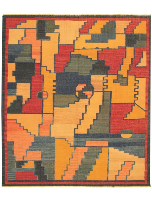 Turkish Sundance 8'3" x 9'10" Flat-Weave Wool Kilim 