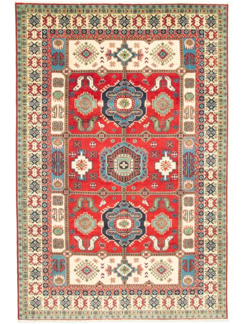 Afghan Finest Ghazni 6'7" x 9'7" Hand-knotted Wool Rug 