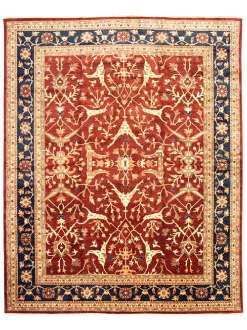 Afghan Chobi Finest 13'0" x 16'2" Hand-knotted Wool Rug 