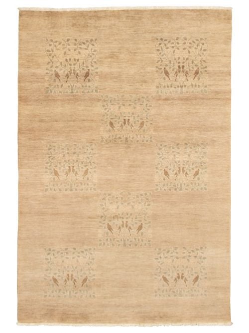 Pakistani Lahore Finest Collection 6'0" x 8'10" Hand-knotted Wool Rug 