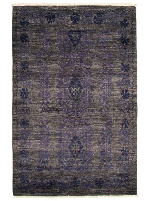 Pakistani Lahore Finest Collection 4'0" x 6'2" Hand-knotted Wool Rug 