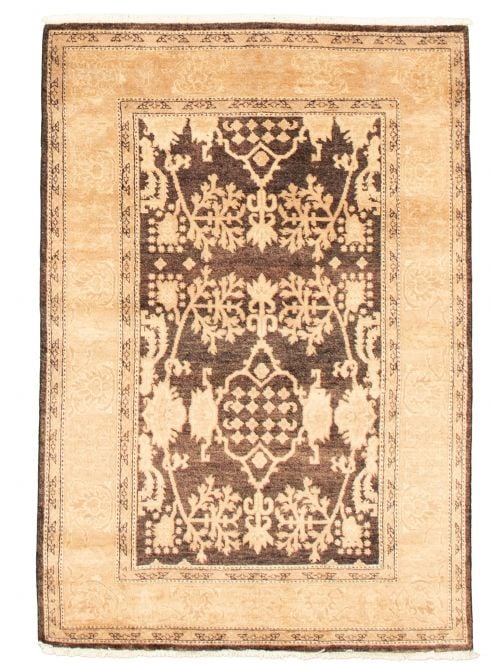Pakistani Peshawar Finest Ottoman 4'2" x 6'1" Hand-knotted Wool Rug 