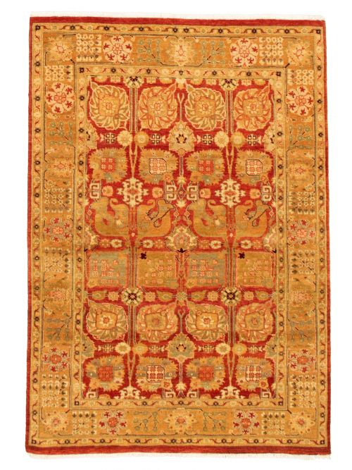 Pakistani Peshawar Finest Ottoman 4'6" x 6'4" Hand-knotted Wool Rug 