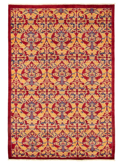 Pakistani Lahore Finest Collection 5'1" x 7'7" Hand-knotted Wool Rug 