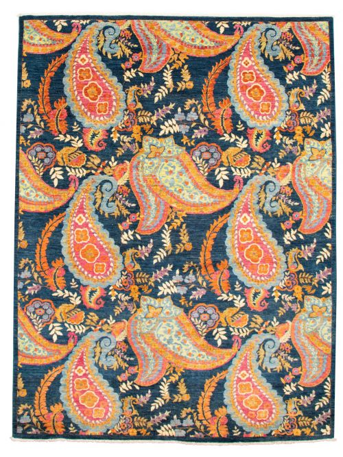 Pakistani Lahore Finest Collection 8'0" x 10'3" Hand-knotted Wool Rug 