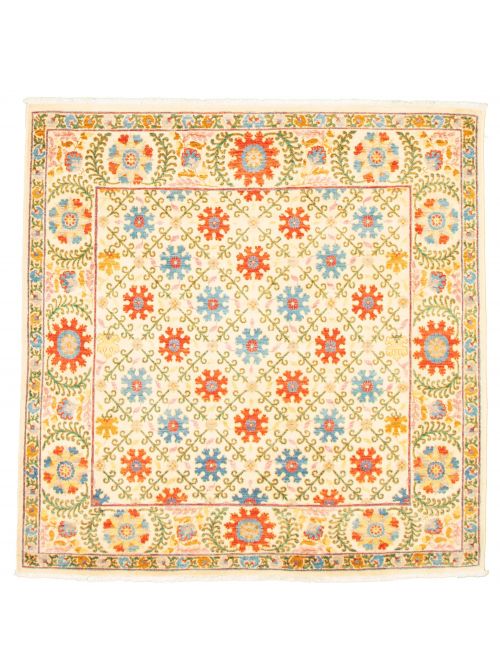 Pakistani Lahore Finest Collection 5'11" x 6'0" Hand-knotted Wool Rug 