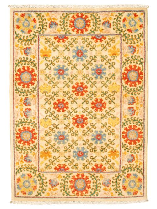 Pakistani Lahore Finest Collection 3'0" x 4'3" Hand-knotted Wool Rug 