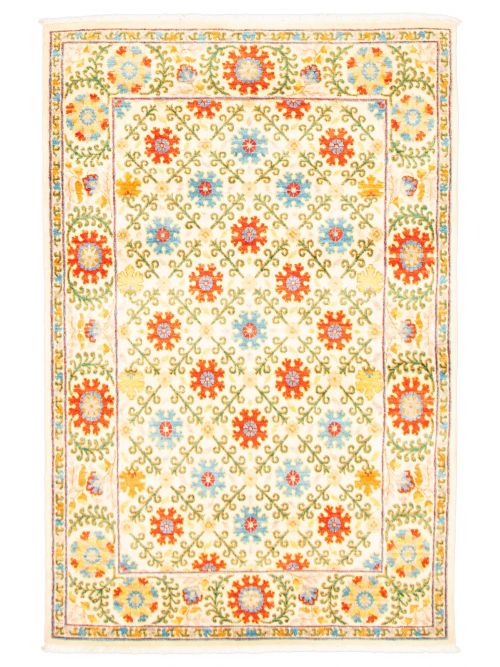 Pakistani Lahore Finest Collection 4'0" x 6'0" Hand-knotted Wool Rug 