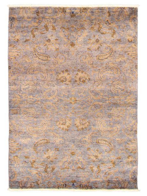 Pakistani Lahore Finest Collection 4'0" x 5'11" Hand-knotted Wool Rug 
