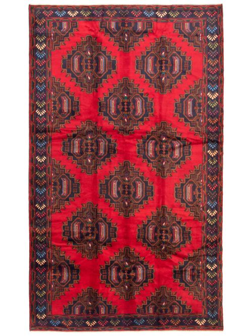 Afghan Rizbaft 6'7" x 11'0" Hand-knotted Wool Rug 