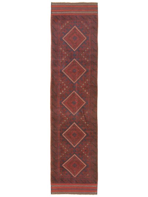 Afghan Tajik Caucasian 2'0" x 8'10" Hand-knotted Wool Rug 