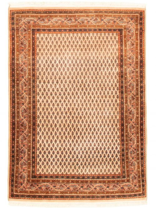 Indian Royal Sarough 4'0" x 5'9" Hand-knotted Wool Rug 