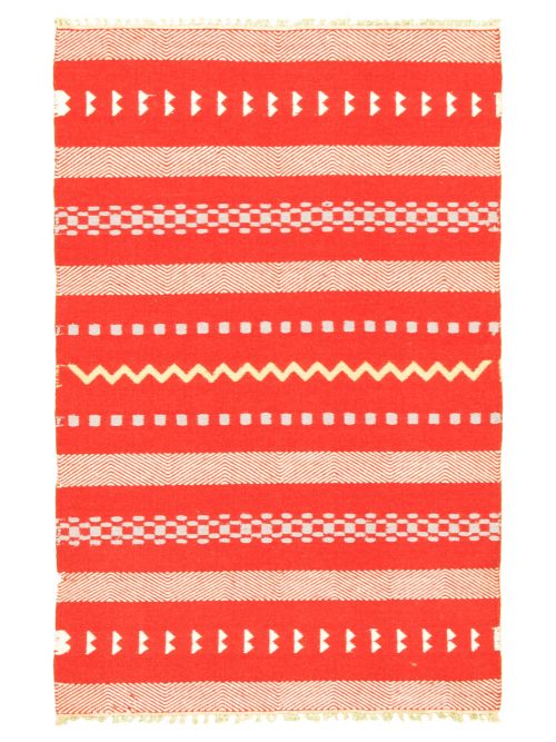 Indian Nevada 3'11" x 6'0" Flat-Weave Wool Kilim 