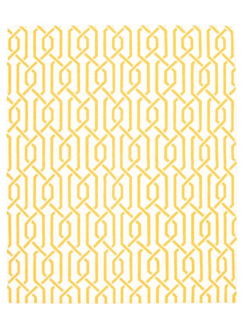 Indian Marrakech 8'2" x 9'9" Flat-Weave Wool Kilim 