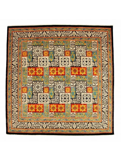 Pakistani Lahore Finest Collection 12'0" x 12'1" Hand-knotted Wool Rug 