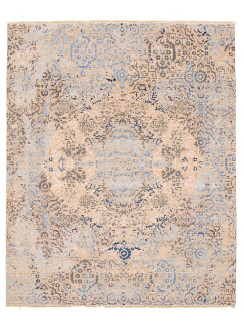 Indian Heritage 8'0" x 10'0" Hand-knotted Silk, Wool Rug 