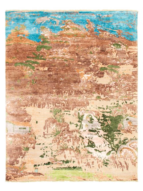 Indian Legacy 7'10" x 10'0" Hand-knotted Silk, Wool Rug 