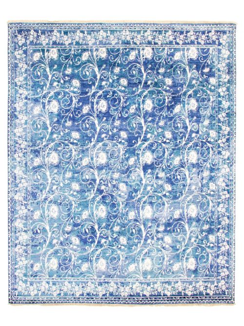 Indian Heritage 8'1" x 9'10" Hand-knotted Silk Rug 