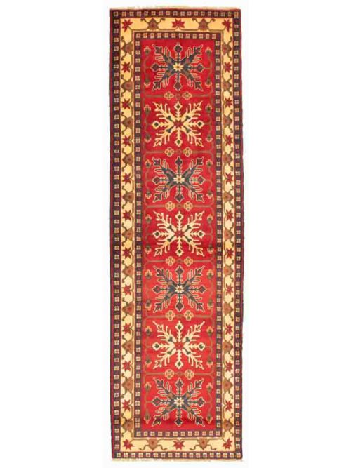 Afghan Finest Kargahi 2'8" x 9'6" Hand-knotted Wool Rug 