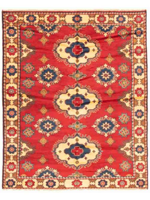 Afghan Finest Kargahi 5'10" x 7'3" Hand-knotted Wool Rug 