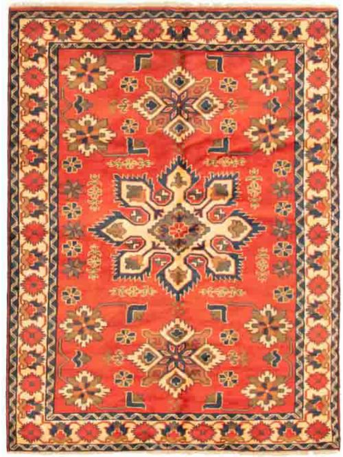 Afghan Finest Kargahi 4'10" x 6'6" Hand-knotted Wool Rug 