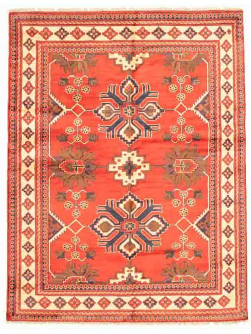 Afghan Finest Kargahi 5'0" x 6'7" Hand-knotted Wool Rug 