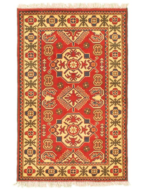 Afghan Finest Kargahi 2'9" x 4'2" Hand-knotted Wool Rug 